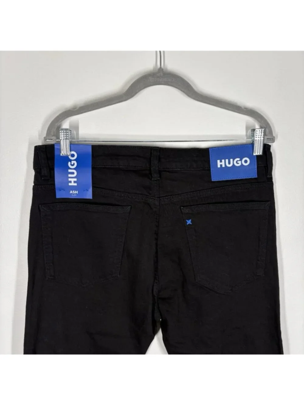 HUGO Boss Men Size W32xL32 Black Denim Ash Slim Fit Jeans NWT